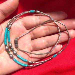 Authentic Turquoise vintage dainty necklace